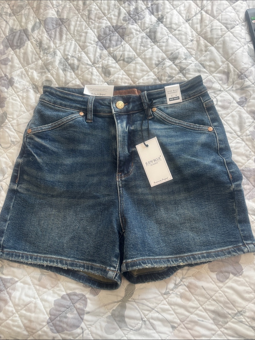 Judy Blue Medium Wash High-Rise Denim Shorts